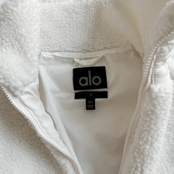 ALO Ivory Sherpa Edge Bomber - Picture 5 of 5